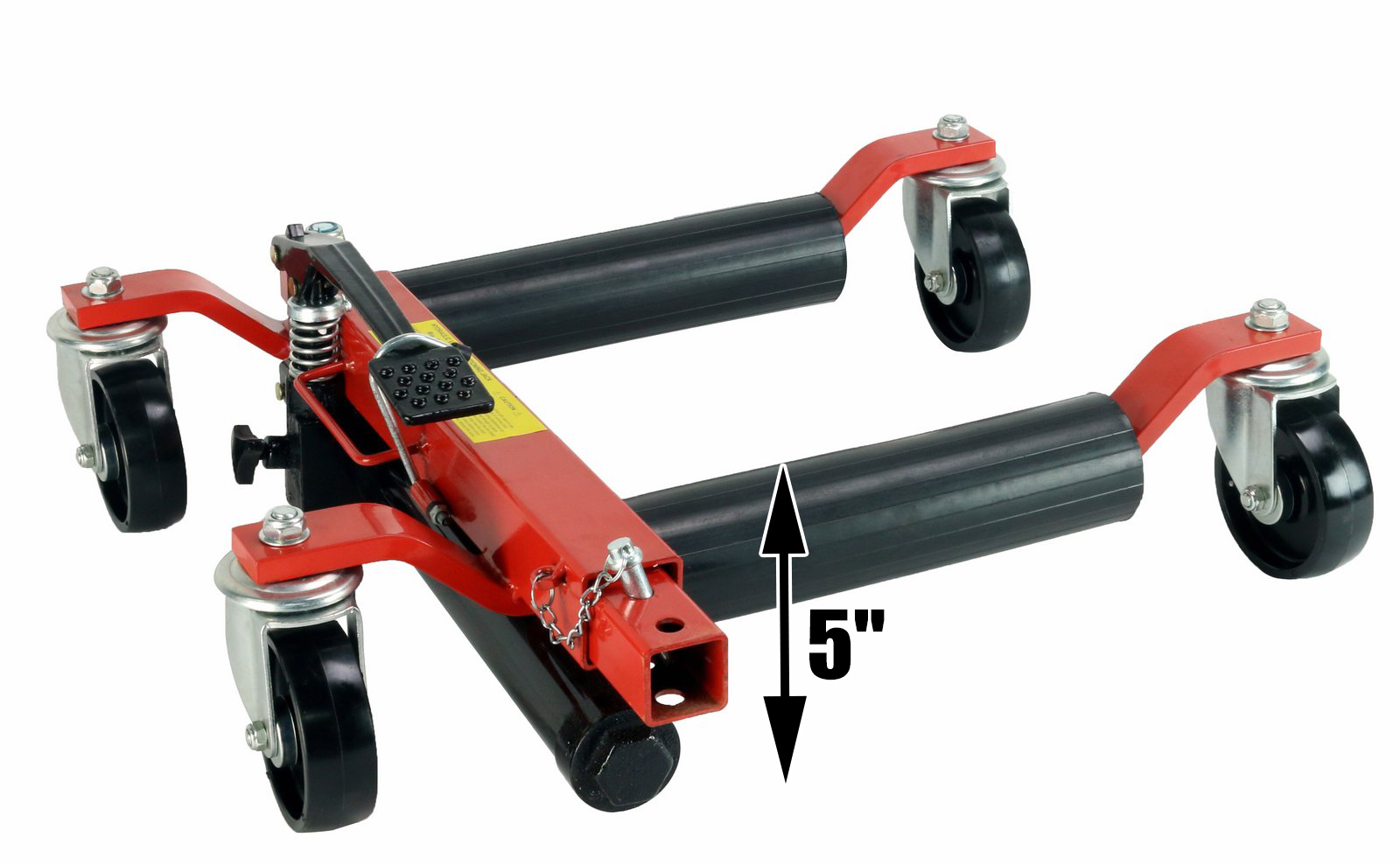 (2) Hydraulic Car Wheel Dolly Positioning Jack 1500 Lb 13.5" Wide 12