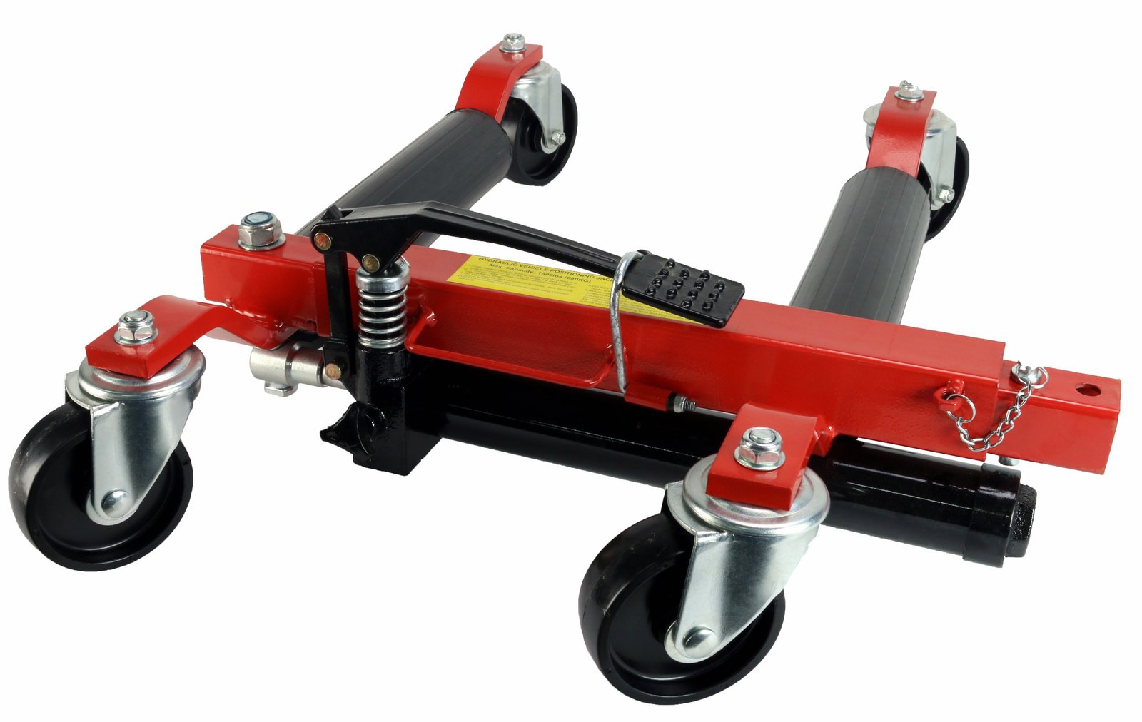 4 Hydraulic CAR Wheel Dolly Jack Positioning Hoist 1500lb 13 5" Wide 12